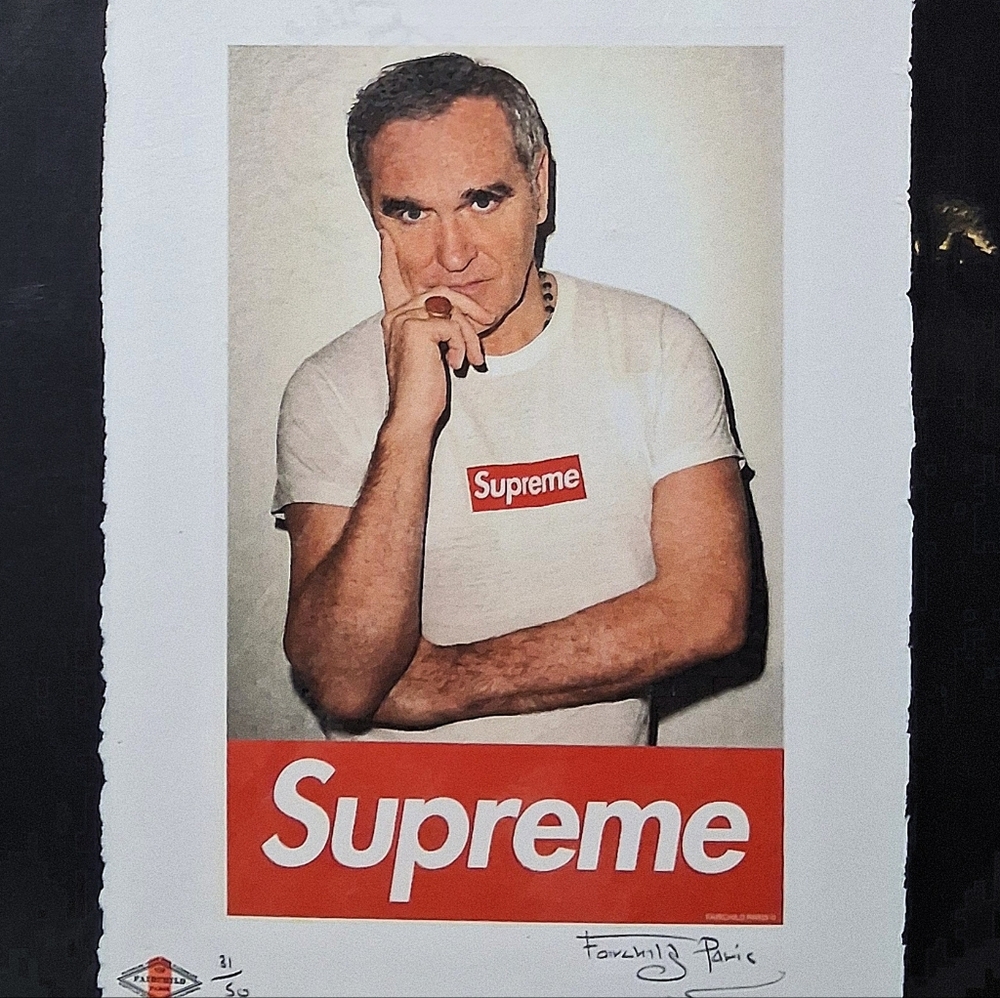 Morrissey, Supreme, Limited Edition Print, Hand Signed By Fairchild Paris